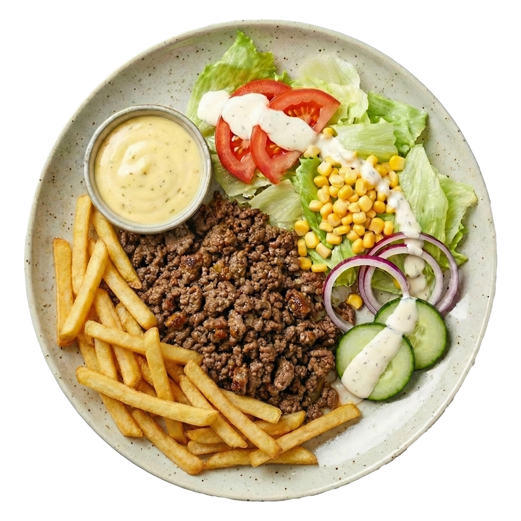 Kebab platter of pita bread
