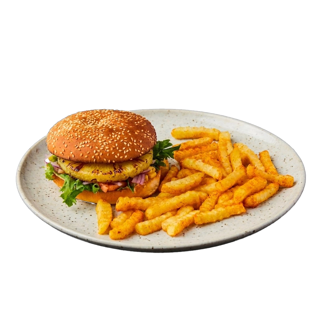Hawaiiburger platter