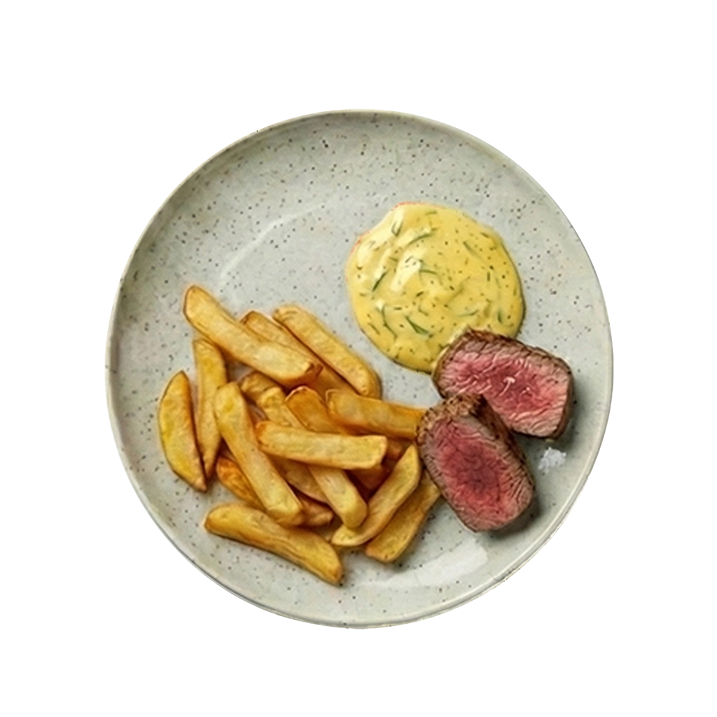 Mini Steak with chips